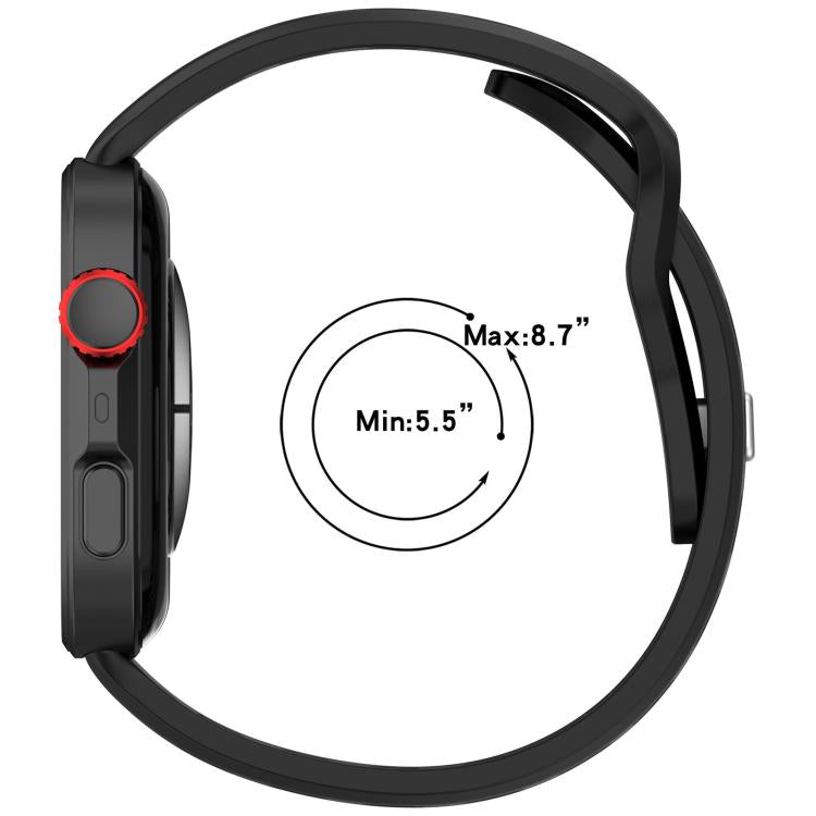 For Huawei Watch Fit4 / Fit4 Pro / Fit3 Mesh Silver Reverse Steel Buckle Silicone Watch Band(Midnight Blue) - free shipping - PMC TechLife - Order now!