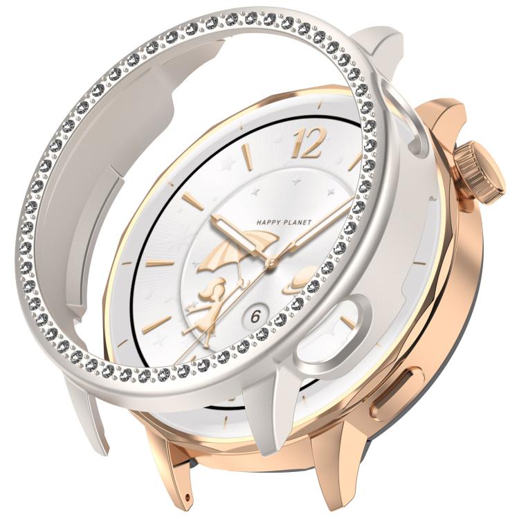 For OnePlus Watch 3 43mm Single Row Diamond Half Coverage Hollow PC Watch Protective Cover(Glossy Starlight Color) - free shipping - PMC TechLife - Order now!