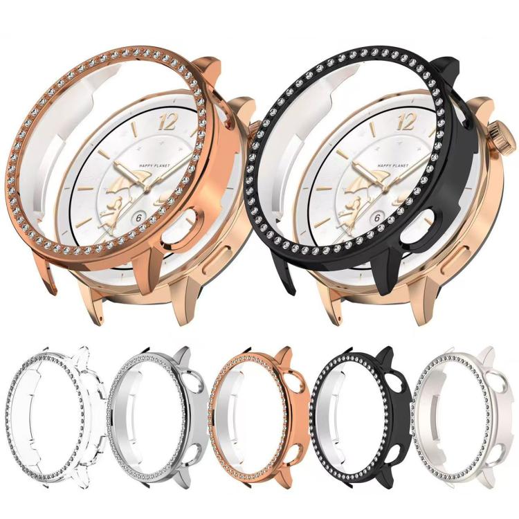 For OnePlus Watch 3 43mm Single Row Diamond Half Coverage Hollow PC Watch Protective Cover(Glossy Starlight Color) - free shipping - PMC TechLife - Order now!