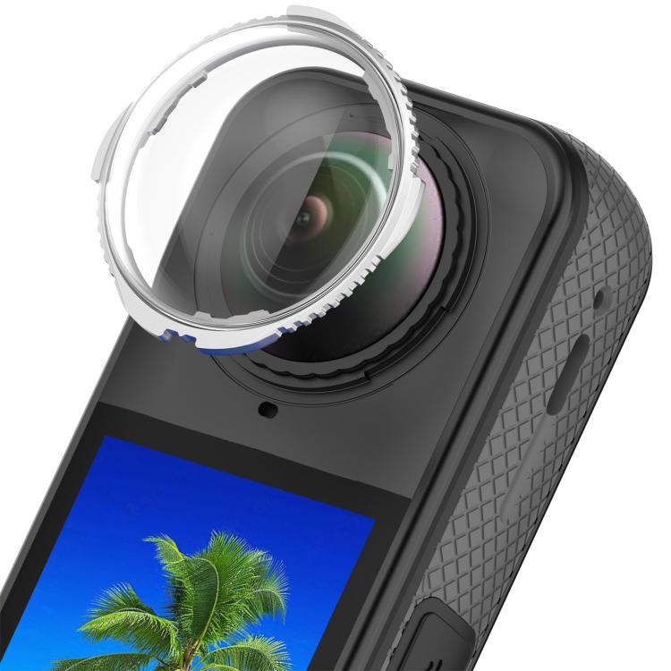 For Insta360 X5 Rotating Optical Tempered Glass Lens Guard Protective Cover(Silver) - free shipping - PMC TechLife - Order now!