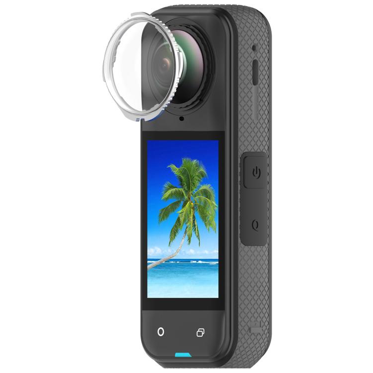 For Insta360 X4 Rotating Optical Tempered Glass Lens Guard Protective Cover(Silver) - free shipping - PMC TechLife - Order now!