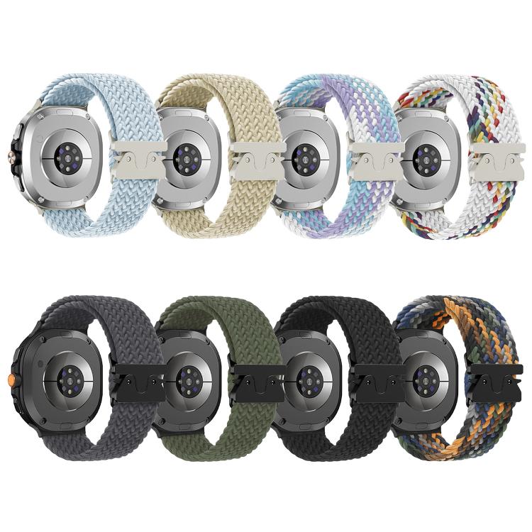 For Samsung Galaxy Watch8 / Watch8 Classic Parachute Buckle Braided Nylon Watch Band(Violet) - free shipping - PMC TechLife - Order now!