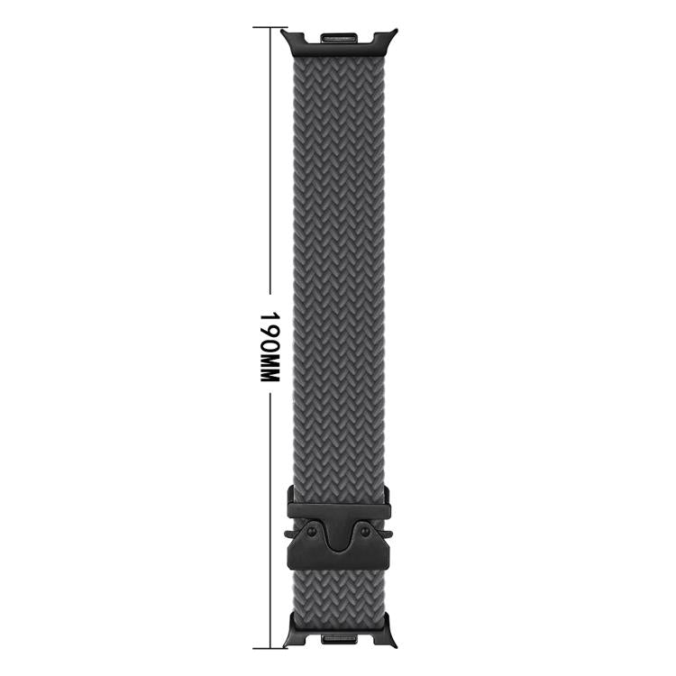 For Samsung Galaxy Watch8 / Watch8 Classic Parachute Buckle Braided Nylon Watch Band(White Rainbow) - free shipping - PMC TechLife - Order now!