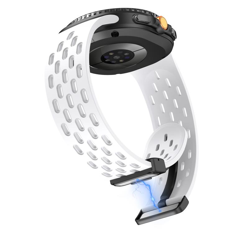 For Samsung Galaxy Watch8 / Watch8 Classic Mesh Magnetic Silicone Watch Band(White) - free shipping - PMC TechLife - Order now!