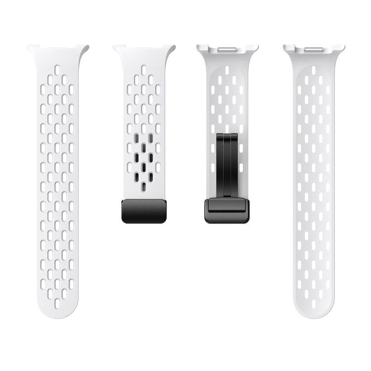 For Samsung Galaxy Watch8 / Watch8 Classic Mesh Magnetic Silicone Watch Band(White) - free shipping - PMC TechLife - Order now!