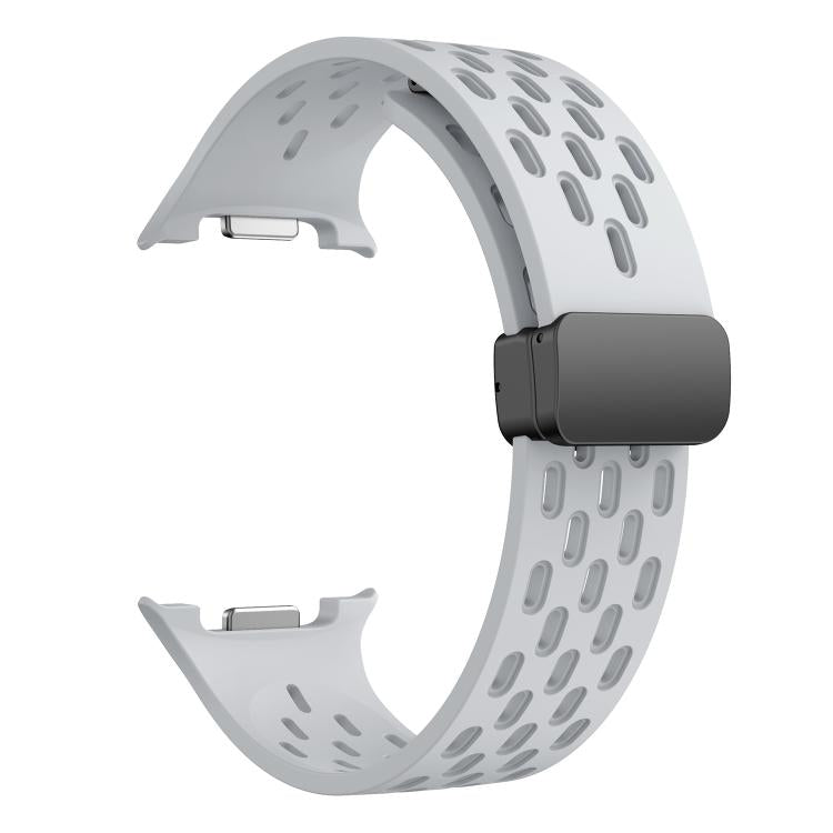 For Samsung Galaxy Watch8 / Watch8 Classic Mesh Magnetic Silicone Watch Band(Gray) - free shipping - PMC TechLife - Order now!