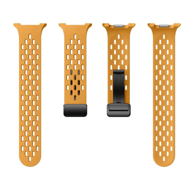 For Samsung Galaxy Watch8 / Watch8 Classic Mesh Magnetic Silicone Watch Band(Yellow) - free shipping - PMC TechLife - Order now!