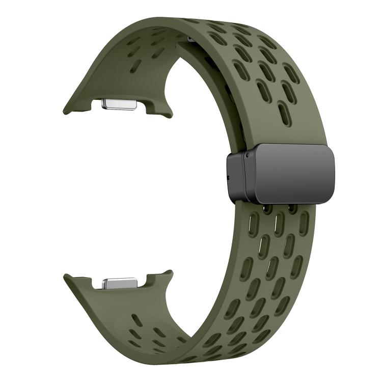 For Samsung Galaxy Watch8 / Watch8 Classic Mesh Magnetic Silicone Watch Band(Field Green) - free shipping - PMC TechLife - Order now!