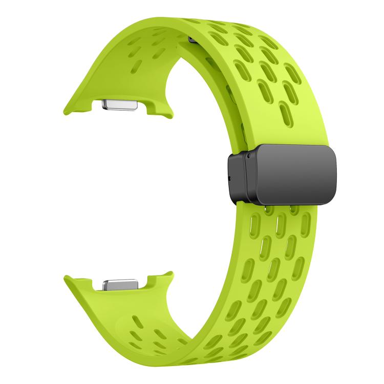 For Samsung Galaxy Watch8 / Watch8 Classic Mesh Magnetic Silicone Watch Band(Fluorescent Green) - free shipping - PMC TechLife - Order now!