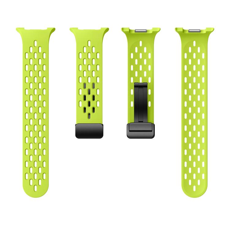 For Samsung Galaxy Watch8 / Watch8 Classic Mesh Magnetic Silicone Watch Band(Fluorescent Green) - free shipping - PMC TechLife - Order now!