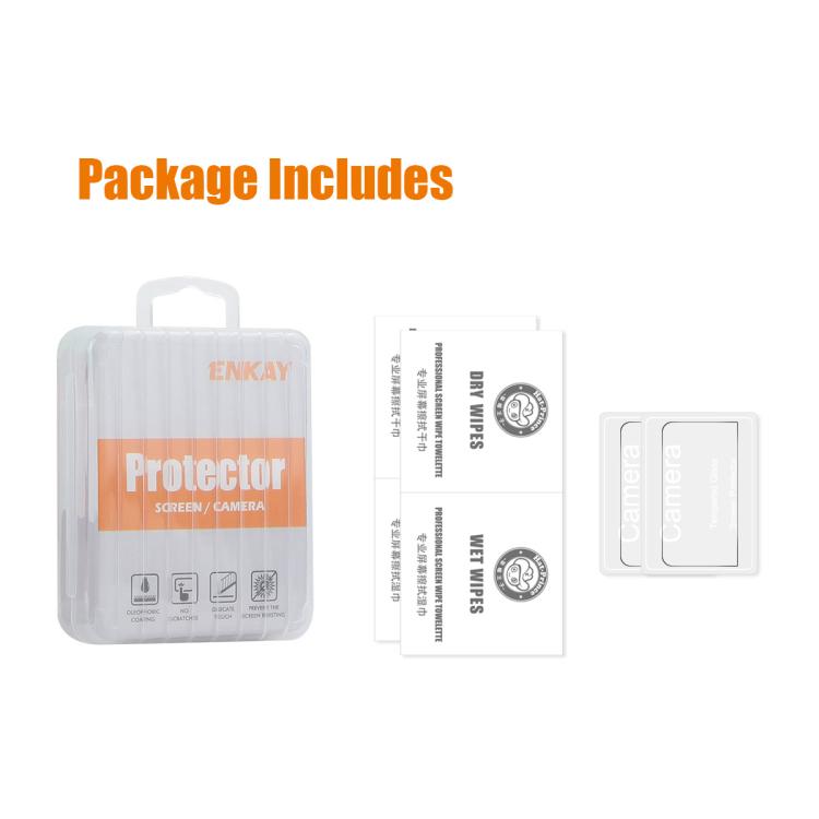 For DJI Osmo 360 2pcs ENKAY Hat-Prince 0.2mm 9H Tempered Glass Screen Protector Watch Film - free shipping - PMC TechLife - Order now!