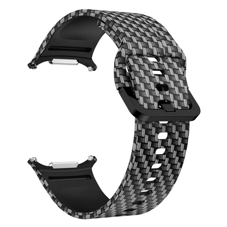 For Samsung Galaxy Watch Ultra 47mm / Ultra 2025 Printed Silicone Watch Band(Carbon Fiber Pattern) - free shipping - PMC TechLife - Order now!