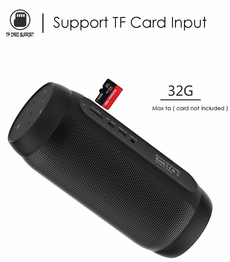 AEC BQ615 PRO Colorful LED Wireless HiFi Stereo Speaker, Combines Bluetooth + TF card player + FM radio + AUX + NFC - free shipping - PMC Jewellery - Order now!