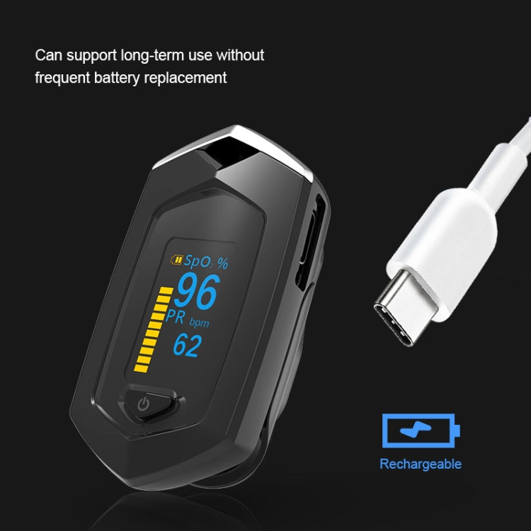 Portable Pulsioximetro Finger spo2 Pulse Oxymeter Blood Oxygen Monitor Saturatiemeter (Black) - Finger Pulse Oximeter by PMC TechLife | Online Shopping South Africa | PMC TechLife | Buy Now Pay Later Mobicred