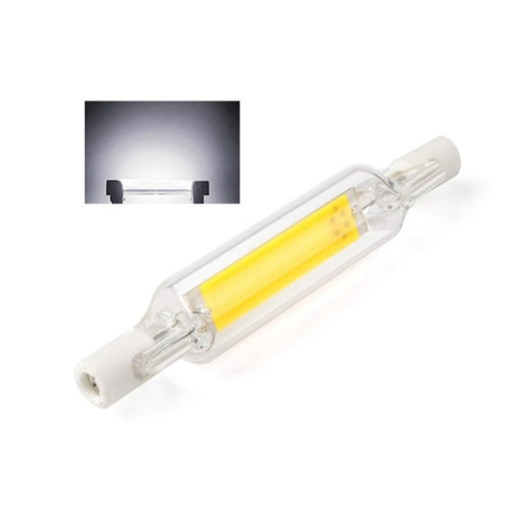 R7S 5W COB LED Lamp Bulb Glass Tube for Replace Halogen Light Spot Light,Lamp Length: 78mm, AC:220v(Cool White) - LED Blubs & Tubes by PMc TechLife | Online Shopping South Africa | PMc TechLife | Buy Now Pay Later Mobicred