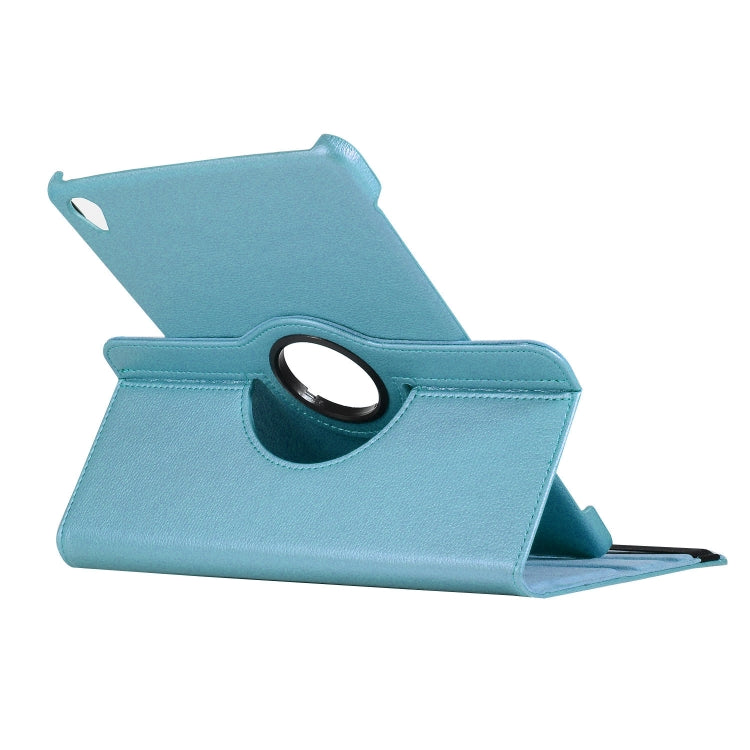 ENKAY 360 Degree Rotation Lichi Texture Leather Case with Holder for HUAWEI MediaPad M6 10.8 2019(Light Blue) - free shipping - PMc TechLife - Order now!