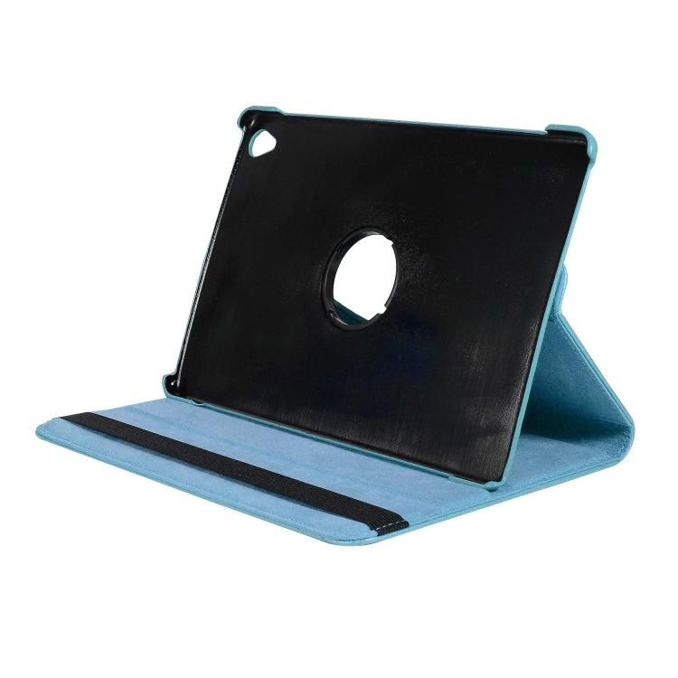 ENKAY 360 Degree Rotation Lichi Texture Leather Case with Holder for HUAWEI MediaPad M6 10.8 2019(Light Blue) - free shipping - PMc TechLife - Order now!