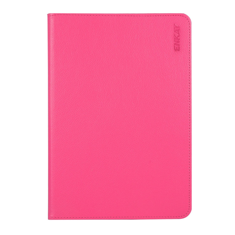 ENKAY 360 Degree Rotation Lichi Texture Leather Case with Holder for HUAWEI MediaPad M6 10.8 2019(Rose) - free shipping - PMc TechLife - Order now!