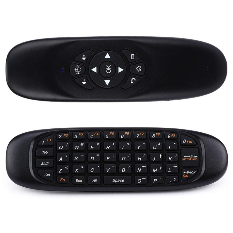 C120 2.4G Mini Keyboard Wireless Remote Mouse with 3-Gyro & 3-Gravity Sensor for PC / HTPC / IPTV / Smart TV and Android TV Box etc(Black) - free shipping - PMC TechLife - Order now!