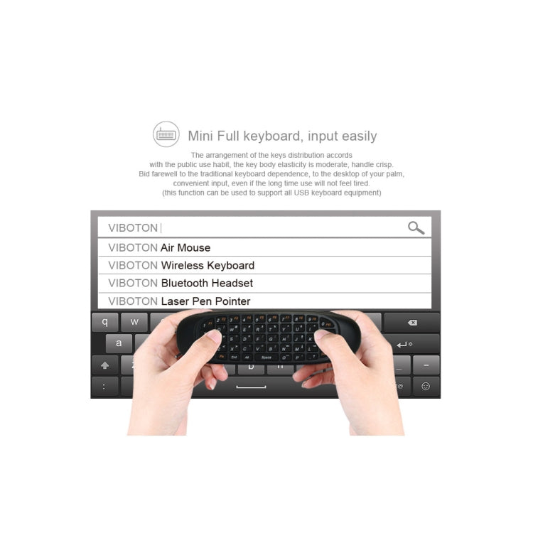 C120 2.4G Mini Keyboard Wireless Remote Mouse with 3-Gyro & 3-Gravity Sensor for PC / HTPC / IPTV / Smart TV and Android TV Box etc(Black) - free shipping - PMC TechLife - Order now!