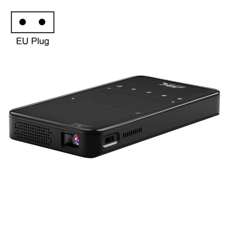 S90 DLP Android 9.0 1GB+8GB 4K Mini WiFi Smart Projector, EU Plug(Black) - Mini Projector by PMc TechLife | Online Shopping South Africa | PMc TechLife | Buy Now Pay Later Mobicred
