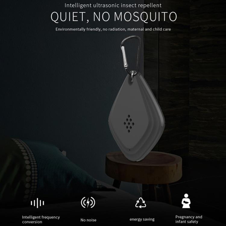 Outdoor Mosquito Repellent Portable Ultrasonic Insect Repellent Insecticide USB Charging Intelligent Frequency Conversion(Black) - free shipping - PMC TechLife - Order now!