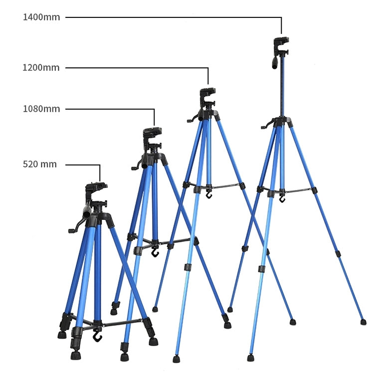 Portable Phone Live Selfie 3366 Tripod Stand DV SLR Camera Self-timer Full Light Bracket(Blue) - free shipping - PMC TechLife - Order now!