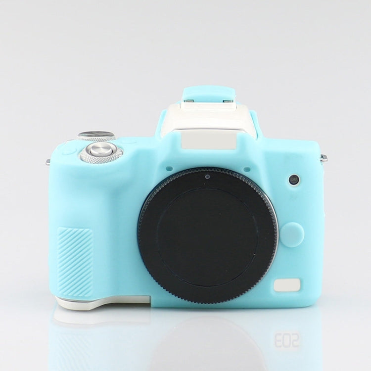 Richwell  Silicone Armor Skin Case Body Cover Protector for Canon EOS M50 Body Digital Camera(Sky blue) - free shipping - PMC TechLife - Order now!