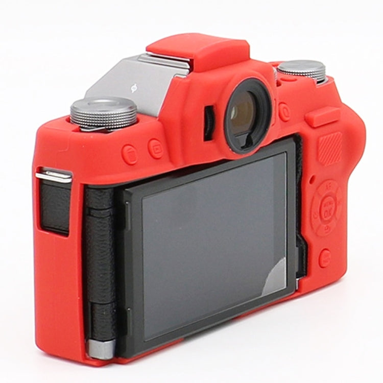 Richwell Soft Silicone TPU Skin Body Rubber Camera Case Bag Full Cover for Fujifilm Fuji X-T100 Digital Camera(Red) - Protective Case by Richwell | Online Shopping South Africa | PMC TechLife | Buy Now Pay Later Mobicred