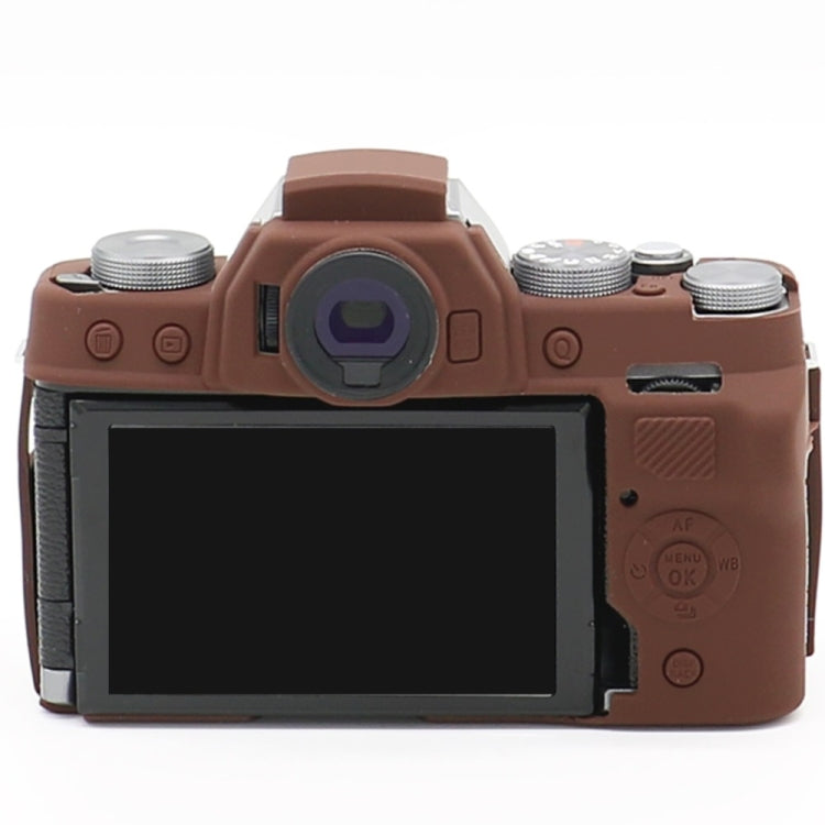 Richwell Soft Silicone TPU Skin Body Rubber Camera Case Bag Full Cover for Fujifilm Fuji X-T100 Digital Camera(Coffee) - free shipping - PMC TechLife - Order now!