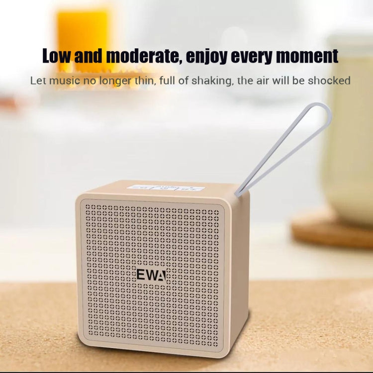 EWA A105 High Hidelity Bluetooth Speaker, Small Size High  Power Bass, TWS Bluetooth Technology Support TF(Gold) - free shipping - PMC Jewellery - Order now!
