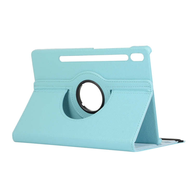 ENKAY 360 Degree Rotation Lichi Texture Leather Case with Holder for Samsung Galaxy Tab S6 10.5 T860 / T865(Light Blue) - free shipping - PMc TechLife - Order now!