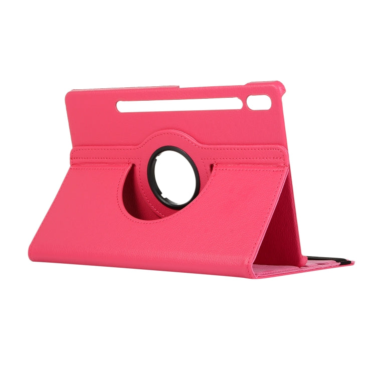 ENKAY 360 Degree Rotation Lichi Texture Leather Case with Holder for Samsung Galaxy Tab S6 10.5 T860 / T865(Rose Red) - free shipping - PMc TechLife - Order now!