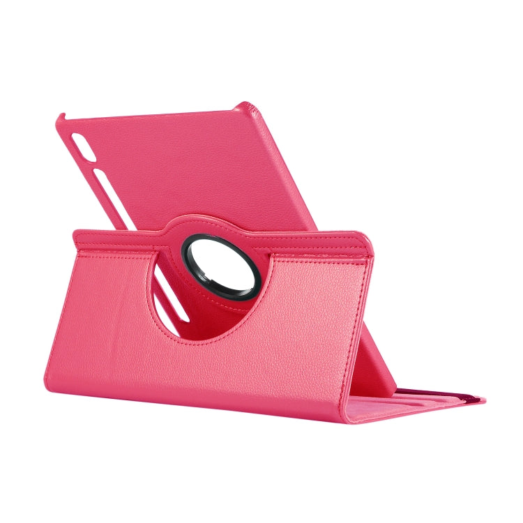 ENKAY 360 Degree Rotation Lichi Texture Leather Case with Holder for Samsung Galaxy Tab S6 10.5 T860 / T865(Rose Red) - free shipping - PMc TechLife - Order now!