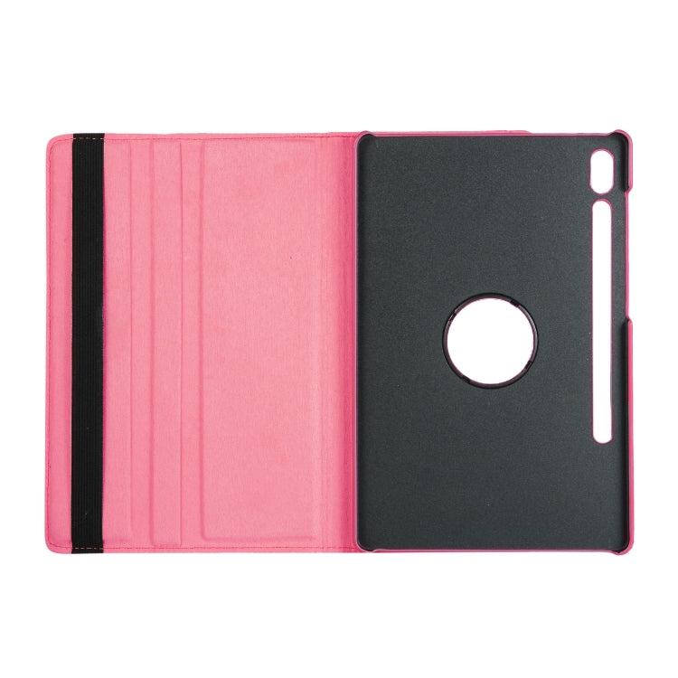 ENKAY 360 Degree Rotation Lichi Texture Leather Case with Holder for Samsung Galaxy Tab S6 10.5 T860 / T865(Rose Red) - free shipping - PMc TechLife - Order now!