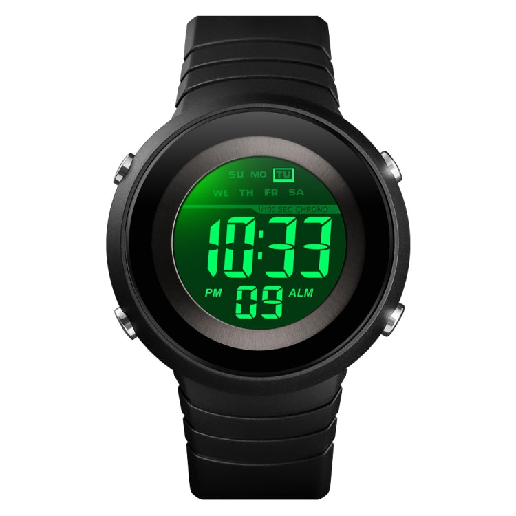 SKMEI 1497 Fashion Simple Backlight Single Display Electronic Watch Timing Alarm Watch(Black ) - free shipping - PMC TechLife - Order now!