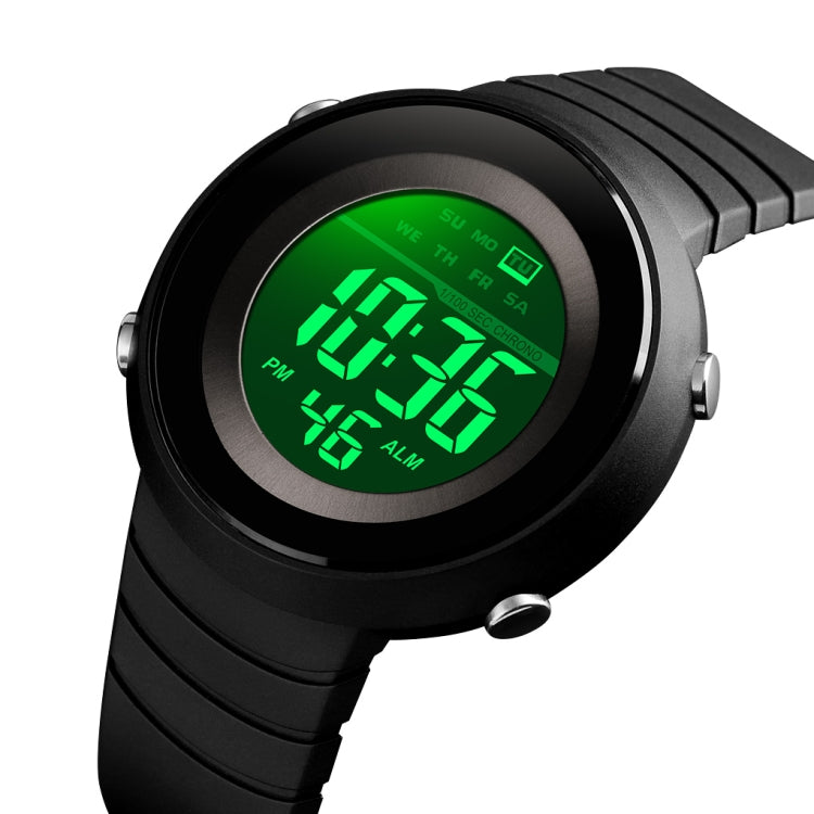 SKMEI 1497 Fashion Simple Backlight Single Display Electronic Watch Timing Alarm Watch(Black ) - free shipping - PMC TechLife - Order now!