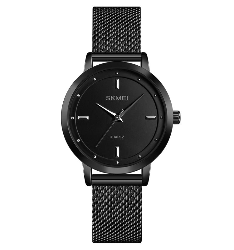 SKMEI 1528 Simple Fashion Lady Watch Casual Netting Scale(Black) - free shipping - PMC TechLife - Order now!