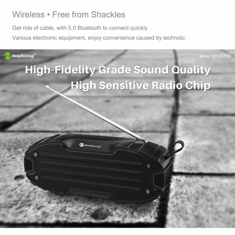 New Rixing NR907 Portable Stereo Surround Soundbar Bluetooth Speaker with Microphone, Support TF Card FM(Orange) - free shipping - PMC Jewellery - Order now!