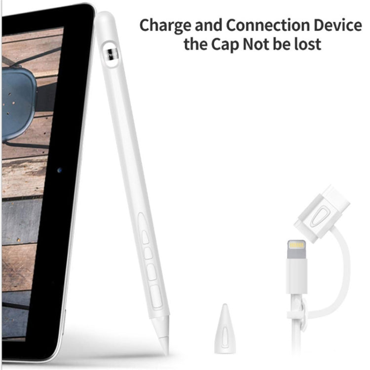 Suitable For Apple Pencil1 Generation StylusTouch Pen Silicone Protective Cover Pen Cap(Navy Blue) - Pencil Accessories by PMC Jewellery | Online Shopping South Africa | PMC Jewellery | Buy Now Pay Later Mobicred