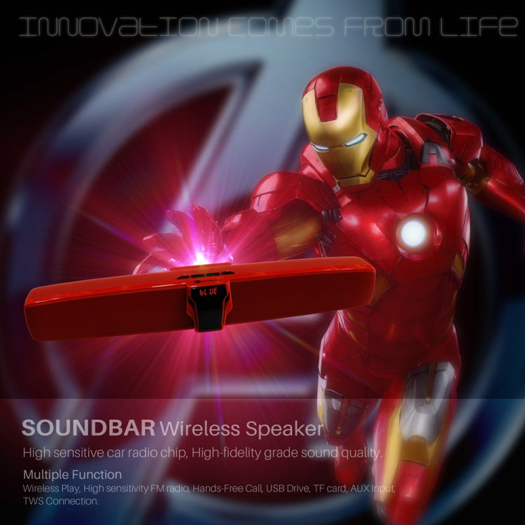 New Rixing NR7017 TWS Portable 10W Stereo Surround Soundbar Bluetooth Speaker with Microphone(Black) - free shipping - PMC Jewellery - Order now!