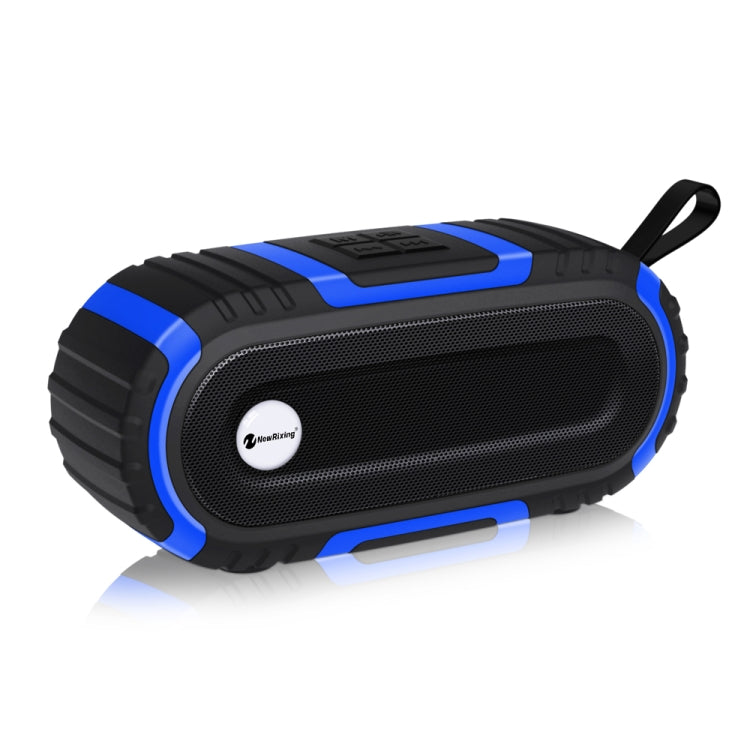 New Rixing NR5016 Wireless Portable Bluetooth Speaker Stereo Sound 10W System Music Subwoofer Column, Support TF Card, FM(Blue) - free shipping - PMC Jewellery - Order now!