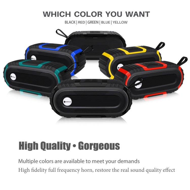 New Rixing NR5016 Wireless Portable Bluetooth Speaker Stereo Sound 10W System Music Subwoofer Column, Support TF Card, FM(Yellow) - free shipping - PMC Jewellery - Order now!