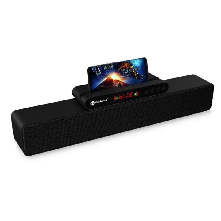 Newrixing NR-5017 LED Bluetooth Portable Speaker TWS Connection Loudspeaker Sound System 10W Stereo Surround Speaker(Black) - free shipping - PMC Jewellery - Order now!