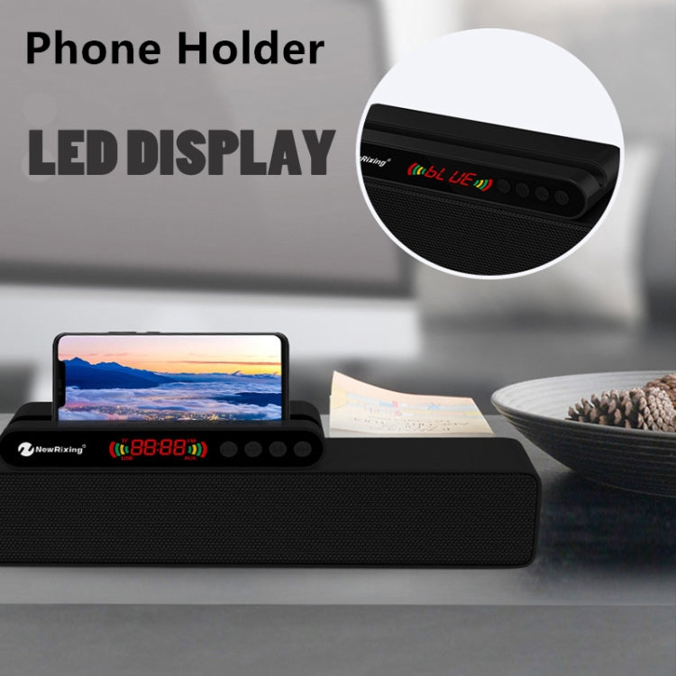 Newrixing NR-5017 LED Bluetooth Portable Speaker TWS Connection Loudspeaker Sound System 10W Stereo Surround Speaker(Rose Gold) - free shipping - PMC Jewellery - Order now!