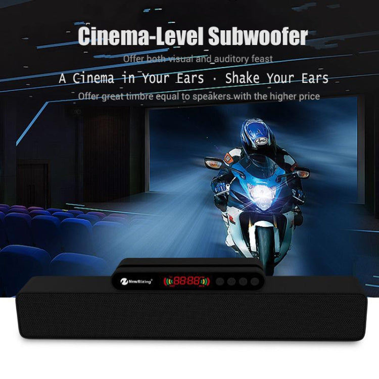 Newrixing NR-5017 LED Bluetooth Portable Speaker TWS Connection Loudspeaker Sound System 10W Stereo Surround Speaker(Silver) - free shipping - PMC Jewellery - Order now!