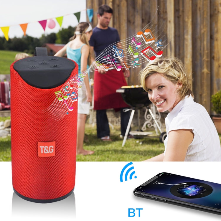 T&G TG113 Portable Bluetooth Speakers Waterproof Stereo Outdoor Loudspeaker MP3 Bass Sound Box with FM Radio(Black) - free shipping - PMC Jewellery - Order now!
