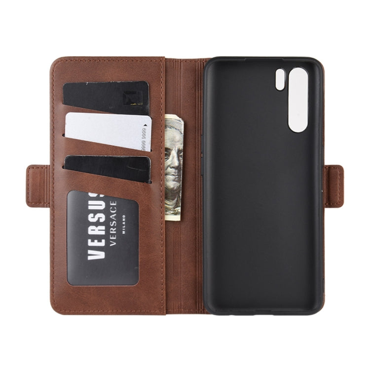 For OPPO A91 Dual-side Magnetic Buckle Horizontal Flip PU Leather Case with Holder & Card Slots & Wallet(Brown) - OPPO Cases by PMC TechLife | Online Shopping South Africa | PMC TechLife | Buy Now Pay Later Mobicred