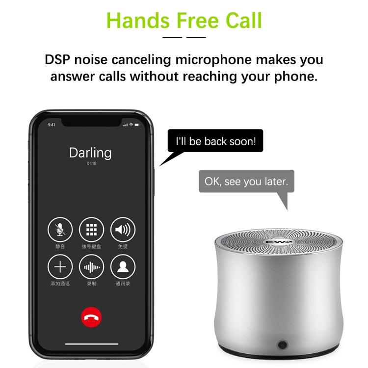 EWA A2 Pro Metal Speaker Outdoor Waterproof Bluetooth Sound Bass Speaker(Blue) - free shipping - PMC Jewellery - Order now!