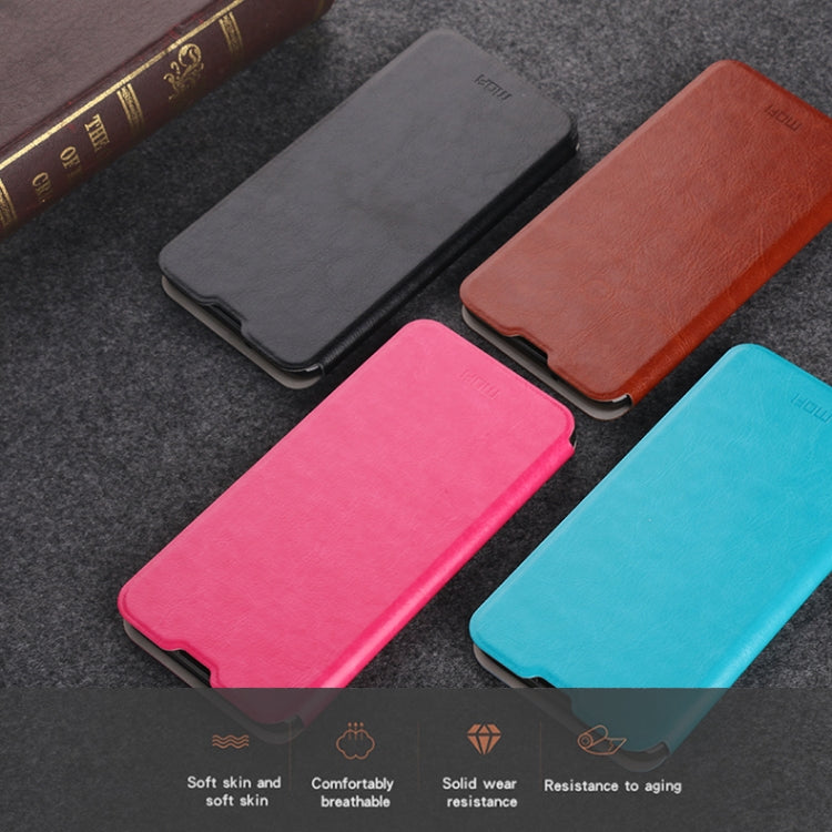 For Xiaomi Mi 10 MOFI Rui Series Classical Leather Embedded Steel Plate All-inclusive Horizontal Flip PU Leather Case(Red) - Xiaomi Cases by MOFI | Online Shopping South Africa | PMC TechLife | Buy Now Pay Later Mobicred